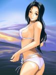  black_hair idolmaster long_hair mash mash_(masurawo) miura_azusa swimsuit 