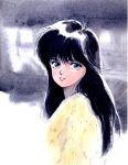  80&#039;s ayukawa_madoka black_hair blue_eyes highres kimagure_orange_road long_hair oldschool takada_akemi 