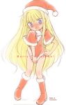  blonde_hair blue_eyes blush christmas evangeline_a_k_mcdowell long_hair mahou_sensei_negima! vampire 