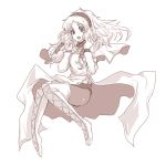  kara_(color) monochrome pink romancing_saga romancing_saga_2 saga thigh-highs thigh_boots thighhighs 