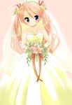  bouquet bridal_veil bride dress flower formal gloves kagurazaka_asuna mahou_sensei_negima mahou_sensei_negima! nervous veil wedding_dress 