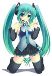  hatsune_miku highres long_hair socks thighhighs twintails umitsubame vocaloid 