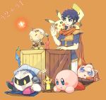  blue_eyes blue_hair brown_hair cape fire_emblem fire_emblem:_souen_no_kiseki fire_emblem_path_of_radiance flower gloves ike jigglypuff kirby kirby_(series) mask meta_knight nintendo olimar pikachu pikmin pikmin_(creature) pokemon super_smash_bros. tail yellow_eyes 