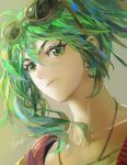  1girl artist_name blonde_hair blue_eyes blue_hair blurry close-up depth_of_field earrings expressionless eyelashes eyewear_on_head face floating_hair frown green_eyes green_hair grey_background hatsune_miku jewelry kim_yura_(goddess_mechanic) looking_away multicolored multicolored_eyes multicolored_hair necklace orange_hair purple_hair shaded_face signature simple_background solo suna_no_wakusei_(vocaloid) sunglasses twintails upper_body violet_eyes vocaloid yellow_eyes 