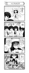  ! !! &gt;_&lt; 0_0 4girls 4koma :3 :o absurdres aura closed_mouth comic constricted_pupils dark_aura emphasis_lines eyebrows_visible_through_hair frown girls_und_panzer gloom_(expression) gotou_moyoko greyscale half-closed_eyes hand_on_hip highres horror_(expression) konparu_nozomi long_hair monochrome motion_lines multiple_girls murakami_(girls_und_panzer) nanashiro_gorou notice_lines official_art open_mouth pdf_available rubbing_eyes shaking short_hair smile sono_midoriko spoken_exclamation_mark standing sweatdrop tearing_up translation_request v-shaped_eyebrows waving 