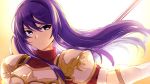  1girl armor blue_eyes blue_hair blush dress fingerless_gloves fire_emblem fire_emblem:_mystery_of_the_emblem fire_emblem_heroes gloves highres long_hair looking_at_viewer nakabayashi_zun nintendo pegasus_knight sheeda solo 