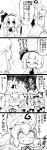  ... 3girls 4koma ascot bamboo_broom bow broom closed_eyes comic dress fan futa_(nabezoko) greyscale hair_bow hairband hat hat_bow hidden_eyes holding holding_broom konpaku_youmu konpaku_youmu_(ghost) long_hair long_sleeves mob_cap monochrome multiple_girls open_mouth saigyouji_yuyuko shirt short_hair sidelocks smile spoken_ellipsis tears touhou translation_request tree triangular_headpiece vest wide-eyed yakumo_yukari 