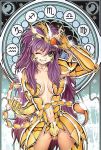  genderswap gold_armor purple_hair saint_seiya scorpio_milo 