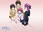  dog elfen_lied mayu nana_(elfen_lied) nyuu pink_hair wanta yuka 