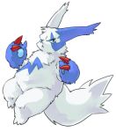  bad_id lies_(artist) lowres nintendo no_humans pokemon shiny shiny_pokemon simple_background solo white_background zangoose 