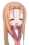  forehead hairband long_hair lucky_star minegishi_ayano orange_hair school_uniform transparent_background transparent_png vector_trace 