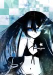  black_rock_shooter_(character) blue_eyes solo watermark xephonia 