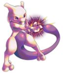  hinekure mewtwo no_humans pokemon pokemon_(creature) simple_background solo 