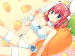  aqua_eyes bikini bunny_ears carrot game_cg natsumegu rabbit_ears red_hair redhead shinonome_yukako swimsuit 