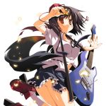  geta guitar hat instrument shameimaru_aya skirt tengu-geta touhou utsurogi_angu uturogiangu wings 