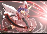  hat remilia_scarlet ribbon ribbons shin'ya_(nanp) shinya_(nanpp) short_hair sword touhou weapon wings 