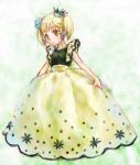  child crown dress flower irui_guneden nakamura_kanko super_robot_wars yellow_eyes 