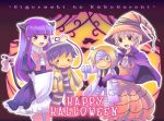  amaaki animal_ears blonde_hair blue_hair cosplay doll dress elbow_gloves frederica_bernkastel frederica_bernkastel_(cosplay) furude_rika gloves green_eyes halloween hat higurashi_no_naku_koro_ni houjou_satoko irie_kyousuke lambdadelta lambdadelta_(cosplay) long_hair maid purple_eyes red_eyes short_hair tail thigh-highs thighhighs umineko_no_naku_koro_ni violet_eyes witch_hat wizard_hat zettai_ryouiki 