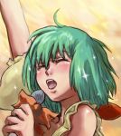  green_hair macross macross_frontier ranka_lee singing 