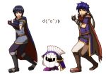  blue_eyes blue_hair cape fire_emblem fire_emblem:_souen_no_kiseki fire_emblem_path_of_radiance gloves headband ike kirby_(series) marth mask meta_knight nintendo super_smash_bros. thumbs_up tiara 