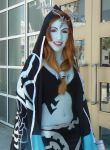  blue_skin bodypaint cosplay hot midna midrift nonasian photo red_eyes 