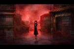  city creepy kajiro_miyako night red scary siren tako_(pixiv8535) water 