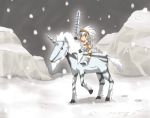  kirin kirin_(armor) monster_hunter motofumi snow sword weapon 