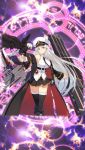  azur_lane bald_eagle belt bird black_belt black_coat black_neckwear coat collared_shirt commentary_request eagle enterprise_(azur_lane) eyebrows_visible_through_hair gothic_wa_mahou_otome hat military military_hat miniskirt necktie nephe_fall open_clothes open_coat peaked_cap shirt silver_hair skirt sleeveless sleeveless_shirt underbust violet_eyes white_hat 