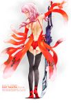  1girl closed_eyes elbow_gloves fingerless_gloves from_behind gloves guilty_crown highres long_hair marutaya pink_hair red_gloves solo sword weapon yuzuriha_inori 