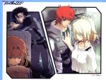  absurdres aqua_eyes bandages black_hair blonde_hair blue_eyes brown_eyes brown_hair chall_acustica character_request duplicate gundam gundam_00 gundam_00p highres ian_vashti long_hair marlene_vlady mobile_suit_gundam mobile_suit_gundam_00p red_hair ruido_resonance uon_taraku 