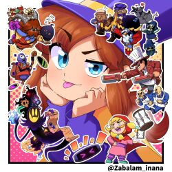  &gt;_&lt; 3girls 6+boys :d ? a_hat_in_time afro apron backpack badge_seller_(a_hat_in_time) bag bald bandana bandana_around_neck beak belt bird bird_nest black_bird black_crown black_facial_hair black_hair black_hat black_jacket black_pants black_shoes blonde_facial_hair blonde_hair blue_eyes blue_hat blue_jacket blue_necktie blue_pants blue_ribbon boots border bow bowtie brown_bag brown_belt brown_boots brown_hair brown_shoes brown_vest buttons cape cat caw_agent child clenched_hands closed_eyes closed_mouth coat collared_shirt comb commentary_request conductor_(a_hat_in_time) contract crow crown cryokinesis dj_grooves double-breasted dress dual_wielding english_text everyone facial_hair fewer_digits fire flaming_hand flying_sweatdrops fox_mask frown furrowed_brow ghost ghost_tail glasses green_eyes green_shoes grey_coat grey_eyes grey_hat grey_pants grey_ribbon hair_ornament hair_tie half-closed_eye hands_on_own_chin hat hat_kid hat_ribbon heart highres holding holding_megaphone holding_microphone holding_paper holding_staff holding_sword holding_weapon hood hood_up hooded_cape hourglass hug ice jacket long_sleeves looking_at_viewer mafia_(a_hat_in_time) mafia_boss_(a_hat_in_time) mask megaphone microphone minion_(a_hat_in_time) multiple_boys multiple_girls mustache mustache_girl necktie nomad_(a_hat_in_time) notice_lines open_mouth outline outside_border owl pants paper penguin photo_(object) pink_dress plaid_clothes plaid_hat plaid_shirt pointing_melee_weapon pointing_sword ponytail purple_belt purple_bow purple_bowtie purple_hat purple_hood purple_jacket purple_necktie purple_pants purple_shirt pyrokinesis queen_vanessa red_bandana red_bow red_bowtie red_cape red_hood red_jacket red_necktie red_ribbon red_shoes ribbon robotic_vacuum_cleaner rumbi_(a_hat_in_time) shirt shoes short_hair short_sleeves sidelocks sleeping small_sweatdrop smile snatcher_(a_hat_in_time) staff star-shaped_eyewear star_(symbol) striped_clothes striped_jacket striped_pants suit_jacket sunglasses sword tape teeth tongue tongue_out top_hat trench_coat twitter_username upper_teeth_only v-shaped_eyebrows vertical-striped_clothes vertical-striped_jacket vertical-striped_pants vest vintage_microphone weapon white_apron white_border white_outline white_shirt yellow_cape yellow_eyes yellow_ribbon zabalam_inana zzz 