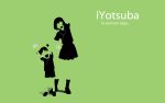   ayase_fuuka green ipod koiwai_yotsuba polychromatic silhouette yotsubato!  