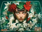  1280x960 elf flower lipstick magic_the_gathering tagme white_eyes 