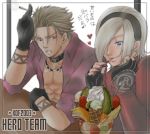  ash_crimson blonde_hair blue_eyes brown_eyes choker cigarette crossdressing earrings food freckles gloves heart hearts ice_cream jewelry king_of_fighters necklace shen_woo smoking snk sweets tattoo translation_request trap 