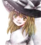  blonde_hair hat kirisame_marisa nagasawa_(pixiv172331) nagasawa_(tthnhk) ribbon touhou witch_hat yellow_eyes 