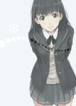  1girl amagami ayatsuji_tsukasa black_hair blazer mizuki_makoto school_uniform skirt solo 