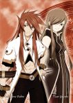  1girl character_name hair_over_one_eye highres luke_fon_fabre official_art scan tales_of_(series) tales_of_the_abyss tear_grants 