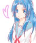  bad_id blue_eyes blue_hair kapitann long_hair school_uniform suzumiya_haruhi_no_yuuutsu 