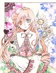  dress flower frills heterochromia long_hair n-mix rozen_maiden suiseiseki 