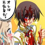  code_geass lelouch_lamperouge lowres nunnally_lamperouge smile sparkle spoilers thumbs_up translated translation_request 