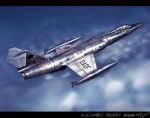  ace_combat aircraft airplane clouds commentary commentary_request f-104_starfighter fighter_jet flying jet military military_vehicle real_life realistic roundel shiny signature zephyr164 