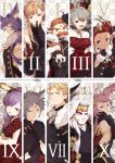  5boys 5girls ahoge bare_shoulders black_gloves blonde_hair blue_eyes brown_eyes brown_hair cane cape draph dress erune esser facial_hair finger_to_mouth funf glove_pull gloves granblue_fantasy grey_eyes grey_hair hachimaki hair_intakes hair_ornament hairband halterneck harvin hat headband hibitono horns lavender_hair long_hair multiple_boys multiple_girls mustache nio_(granblue_fantasy) okto open_mouth pink_eyes pink_hair purple_hair quatre_(granblue_fantasy) red_dress red_eyes redhead siete six_(granblue_fantasy) smile song_(granblue_fantasy) thalatha_(granblue_fantasy) thick_eyebrows uno_(granblue_fantasy) white_hair 