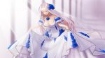  azur_lane bowing bride curtsey dress gown highres nini_(gina852456) solo wedding_dress yorktown_(azur_lane) 