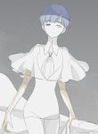  1other androgynous bangs blue_eyes blue_hair blunt_bangs eyebrows_visible_through_hair golden_arms heterochromia houseki_no_kuni light_smile looking_at_viewer nao_(necomugi) necktie phosphophyllite phosphophyllite_(ll) short_hair sketch smile solo spoilers white_eyes white_skin 