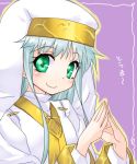  bust green_eyes index index_(to_aru_majutsu_no_index) safety_pin silver_hair smile steepled_fingers to_aru_majutsu_no_index 