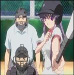  baseball baseball_bat baseball_helmet cap clannad fujibayashi_kyou helmet 