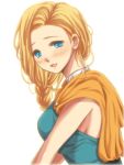  bianca blonde_hair blue_eyes blush braid dragon_quest dragon_quest_v nanashino open_mouth single_braid 