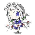  chibi izayoi_sakuya knife touhou 