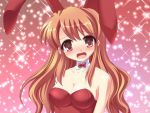  asahina_mikuru blush brown_eyes brown_hair bunny_ears bunnysuit embarrassed long_hair rabbit_ears suzumiya_haruhi_no_yuuutsu wallpaper 