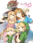  androgynous bandage blonde_hair blue_eyes braid dark_skin dual_persona ganondorf gloves hat highres link long_hair looking_at_viewer mask mask_removed master_sword multiple_boys multiple_girls muse_(rainforest) navi nintendo one_eye_closed pointy_ears ponytail princess_zelda red_eyes redhead reverse_trap sheik short_hair smile super_smash_bros. super_smash_bros._ultimate surcoat the_legend_of_zelda the_legend_of_zelda:_a_link_between_worlds the_legend_of_zelda:_breath_of_the_wild the_legend_of_zelda:_majora&#039;s_mask the_legend_of_zelda:_ocarina_of_time the_legend_of_zelda:_the_wind_waker the_legend_of_zelda:_twilight_princess toon_link triforce tunic white_background young_link 
